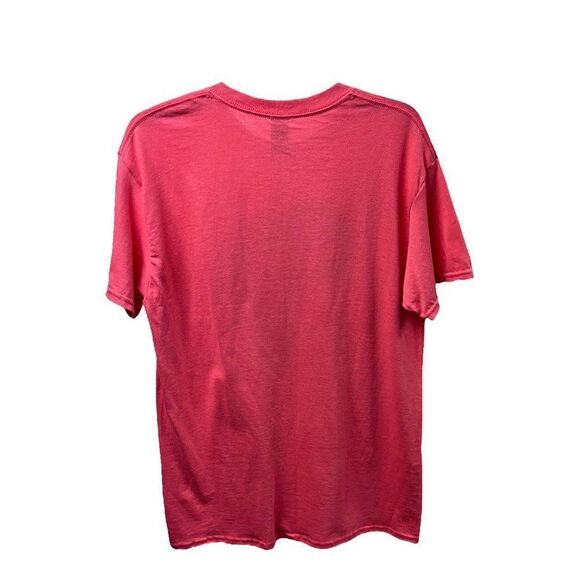 Gildan T-Shirt Coral Green Africa Ancestors Graphic Cotton Crew Neck Womens M - Picture 2 of 5